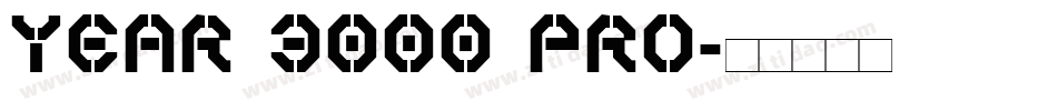 Year 3000 Pro字体转换